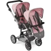 BAYER CHIC 2000 Puppenwagen Linus Duo, Melange Grau/rosa 7
