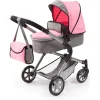 Bayer Design Puppenwagen City Neo Grau/rosa 7