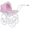 Knorr Toys® Puppenwagen Classic – Pram Rosa/weiß 7