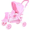 Knorr Toys® Zwillingspuppenwagen Big Twin – Princess White Rose 7