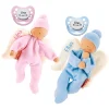 Schnullireich Geschenkset Käthe Kruse Schmusepuppe Nickibaby Engel Mit Namen + NIP Namensschnuller Blau 5