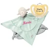 Schnullireich Geschenkset Käthe Kruse Schmusetuch Mit Namen Lamm Blau + NUK Namensschnuller 0-6 Mon. Blau 5